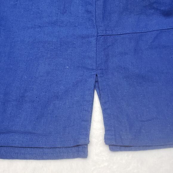 Kathie Lee Collection Women’s XL Linen Cardigan Blue Button-Up Lightweight Top - Picture 7 of 9